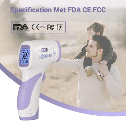 DT-8806H, Thermometer for Forehead, No-Touch Forehead Thermometer for Adults and Kids, FDA CE, Large LED Display and Gentle Vibration Alert