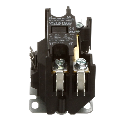 American Zettler, Inc. XMC0-321EBBC, Definite Purpose Contactor 32A 1-Pull 24V Coil